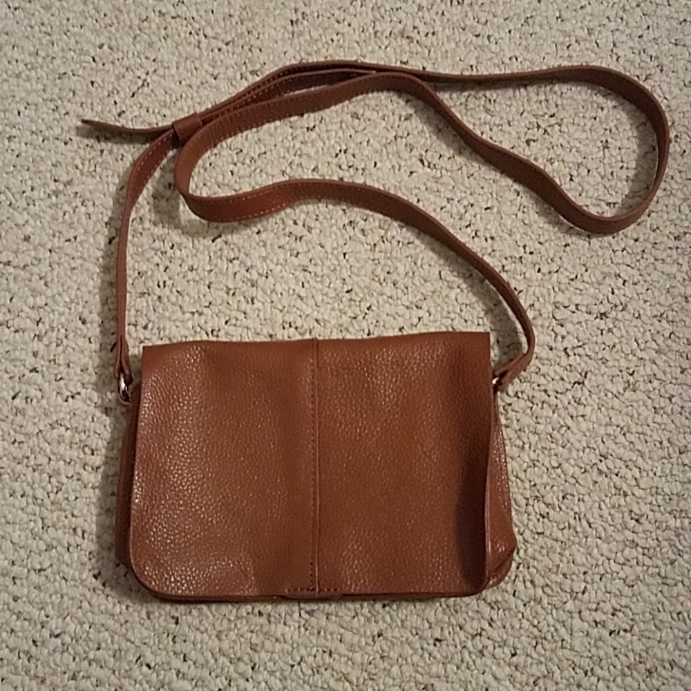 BtB Los Angeles brown leather Kelley crossbody bag